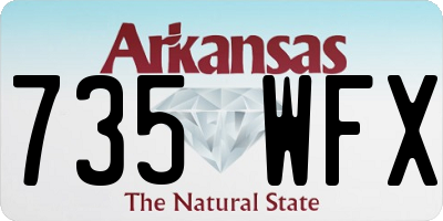 AR license plate 735WFX
