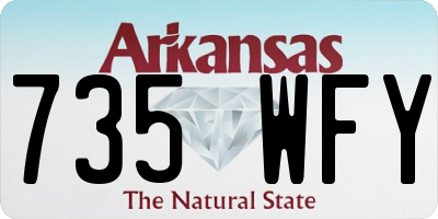AR license plate 735WFY