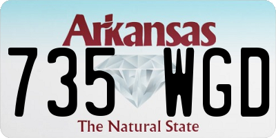 AR license plate 735WGD