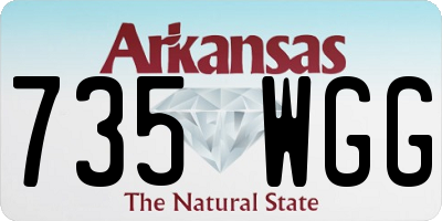AR license plate 735WGG