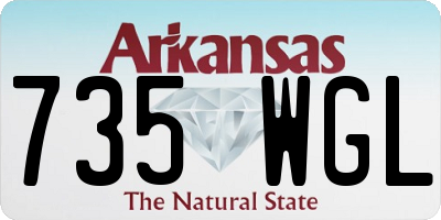 AR license plate 735WGL