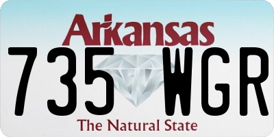 AR license plate 735WGR