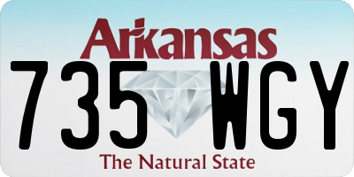 AR license plate 735WGY