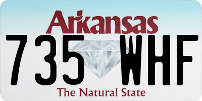AR license plate 735WHF