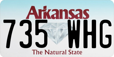 AR license plate 735WHG