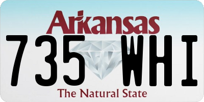 AR license plate 735WHI