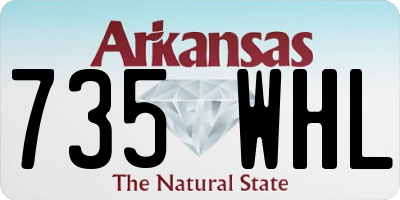 AR license plate 735WHL
