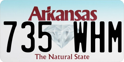 AR license plate 735WHM