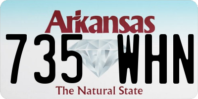 AR license plate 735WHN