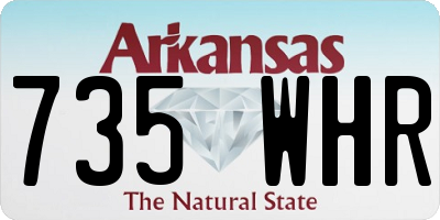 AR license plate 735WHR