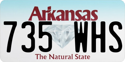 AR license plate 735WHS