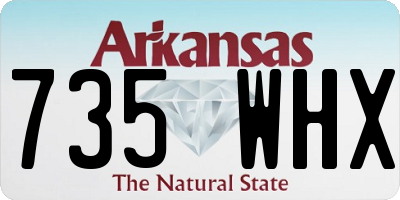 AR license plate 735WHX