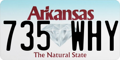 AR license plate 735WHY