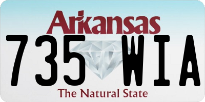 AR license plate 735WIA