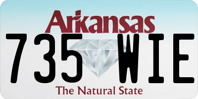 AR license plate 735WIE