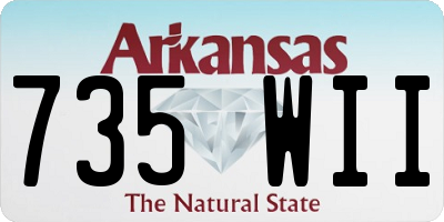 AR license plate 735WII