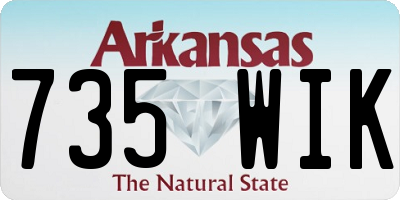 AR license plate 735WIK
