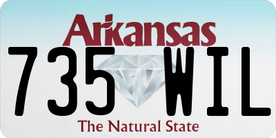 AR license plate 735WIL