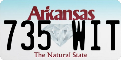 AR license plate 735WIT