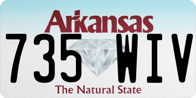 AR license plate 735WIV