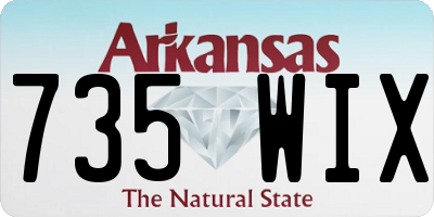 AR license plate 735WIX
