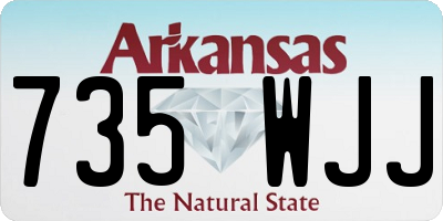 AR license plate 735WJJ