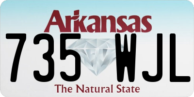 AR license plate 735WJL