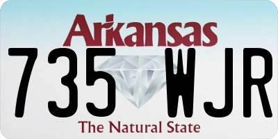 AR license plate 735WJR