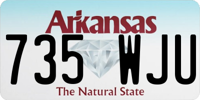 AR license plate 735WJU