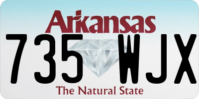 AR license plate 735WJX
