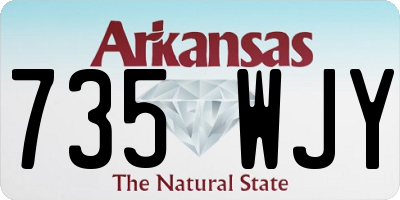 AR license plate 735WJY
