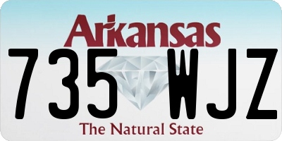 AR license plate 735WJZ