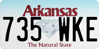 AR license plate 735WKE