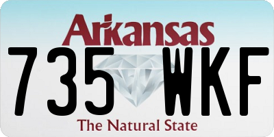AR license plate 735WKF