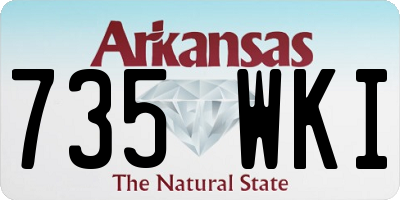 AR license plate 735WKI
