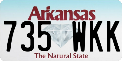 AR license plate 735WKK