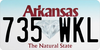 AR license plate 735WKL