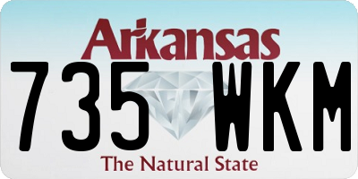 AR license plate 735WKM