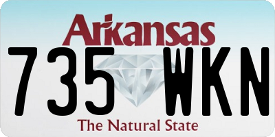 AR license plate 735WKN