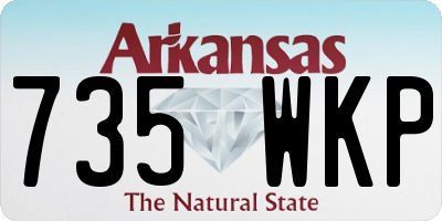 AR license plate 735WKP