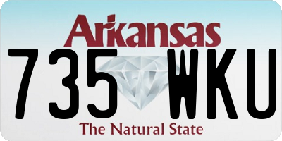 AR license plate 735WKU