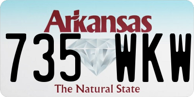 AR license plate 735WKW