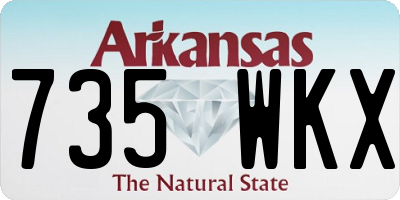 AR license plate 735WKX