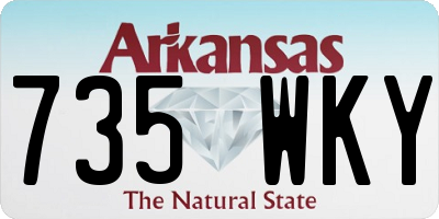 AR license plate 735WKY