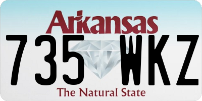 AR license plate 735WKZ