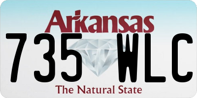 AR license plate 735WLC