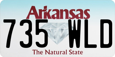 AR license plate 735WLD