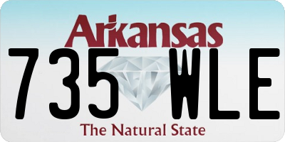 AR license plate 735WLE