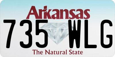 AR license plate 735WLG