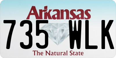 AR license plate 735WLK